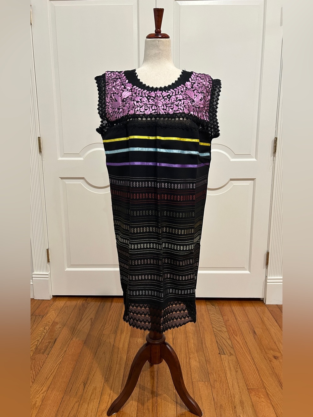 Paloma Embroidered Mexican Dress Is Made In Oaxaca